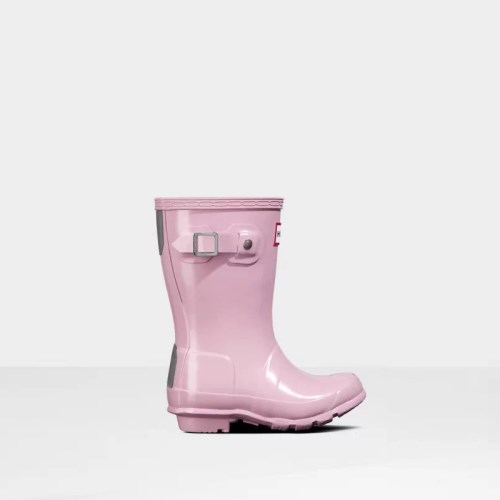 Hunter Original Gloss Rain Boots For Kids - NZ O2316